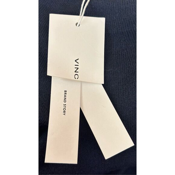 Vince Wool & Cashmere Mock Turtleneck Sweater in Navy NWT Size XL - Picture 4 of 6